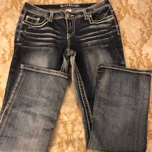 Maurices Mid to Dark Wash Slim Boot Jean 11/12